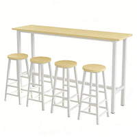 Modern Wall-Mounted Bar Table with High Stools SZ-BTZ-0001 (In Stock)