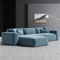 Italian Minimalist Lint Block Sofa Chaise Lounge BSF-2006