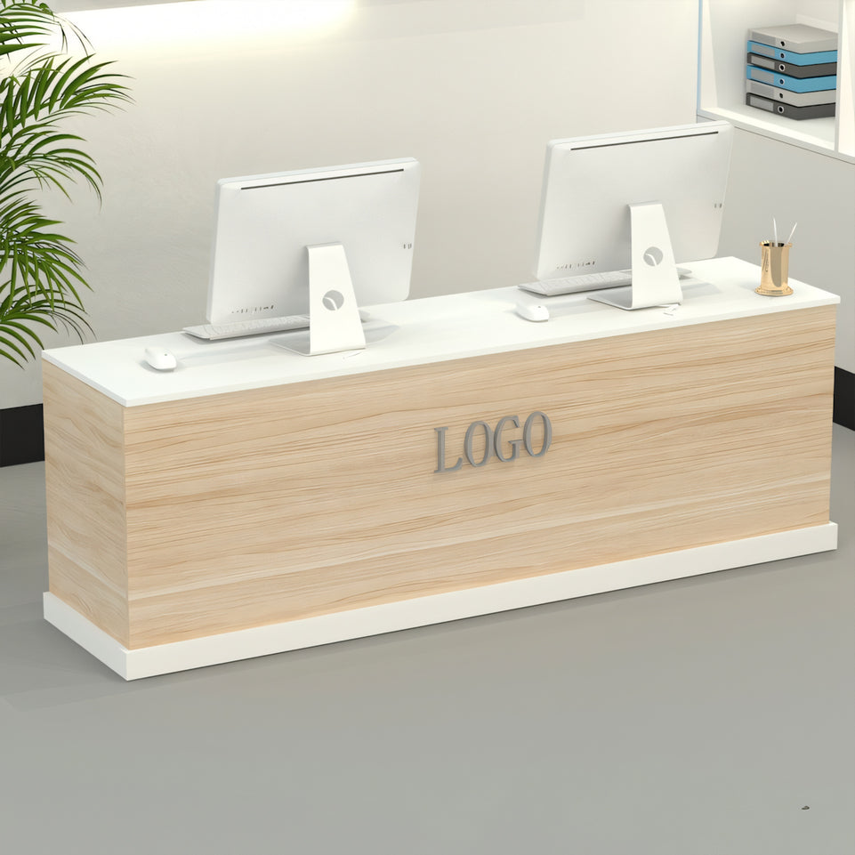 Sample Straight Front Desk with Lockable Drawers for Shops and Reception Areas JDT-10115