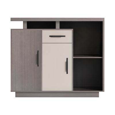 Elegant Eco-friendly Storage Cabinet with Thickened Top and Open & Closed Compartments for Offices & Tea Rooms CWG-2204