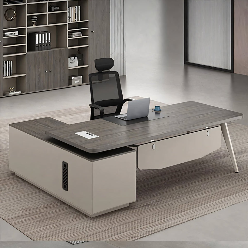 Executive Desk With Steel Legs combination simple modern single supervisor manager desk LBZ-1085