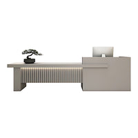 Bridge-Shaped Front Desk with Compartment and 2 Drawers for Training Institution JDT-10150