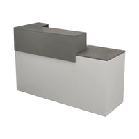 Double-layer Countertop Small Reception Desk with Drawers and Keyboard Tray for Stores JDT-1086