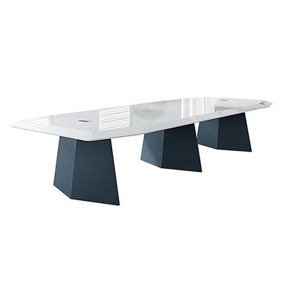 Stylish and Lacquered Meeting Table and Large White Painted Conference Desk HYZ-7193