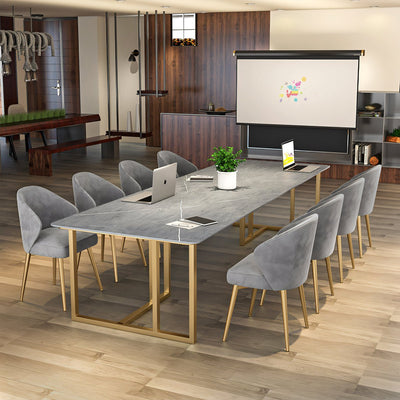 Modern Stone Marble Commercial Reception Conference Table with Stylish and Simple Design HYZ-10119