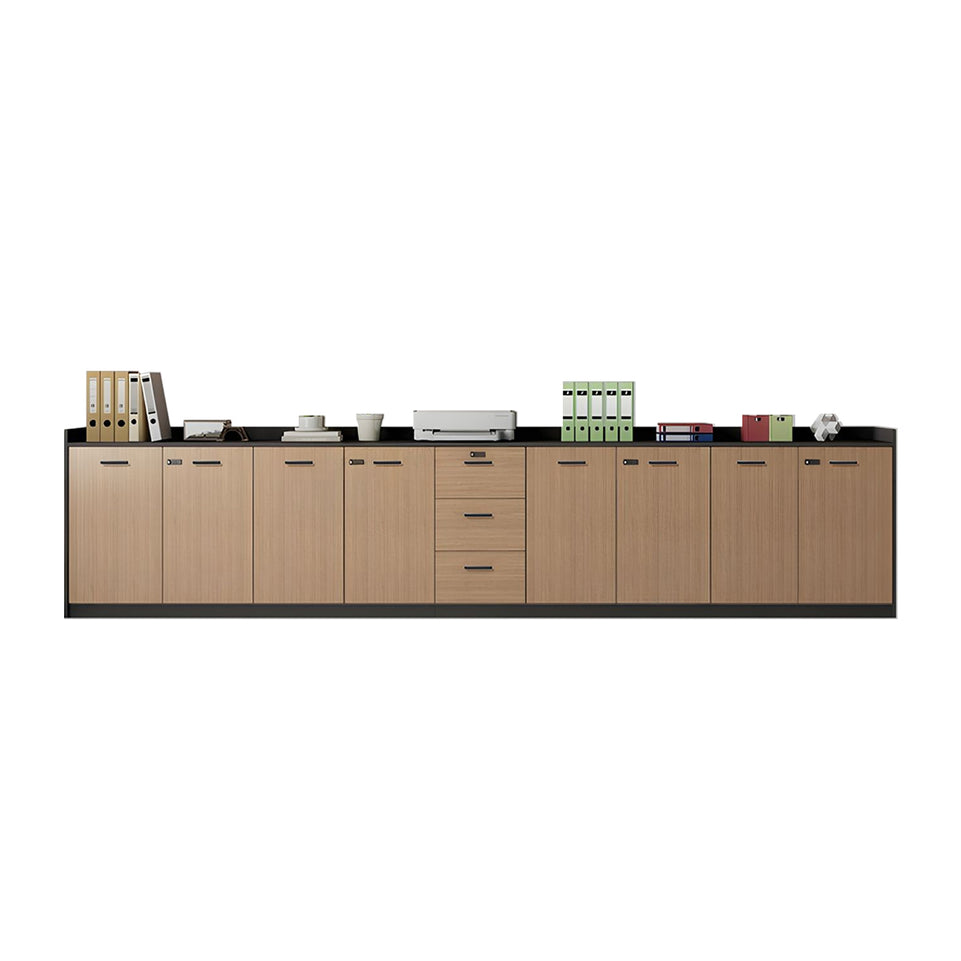 Contemporary Floor-Standing Office File Cabinet with Lockable Storage, Adjustable Shelves, and Spacious Drawers CWG-2176