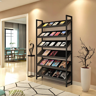 Open Bookshelves and Bookcases Freestanding Bookshelf 6-Tier Tall Bookshelf ZZJ-008-W (West Coast)