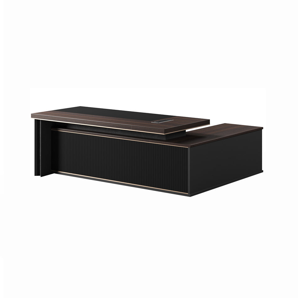 Sophisticated Executive Desk with Side Cabinet LBZ-2068