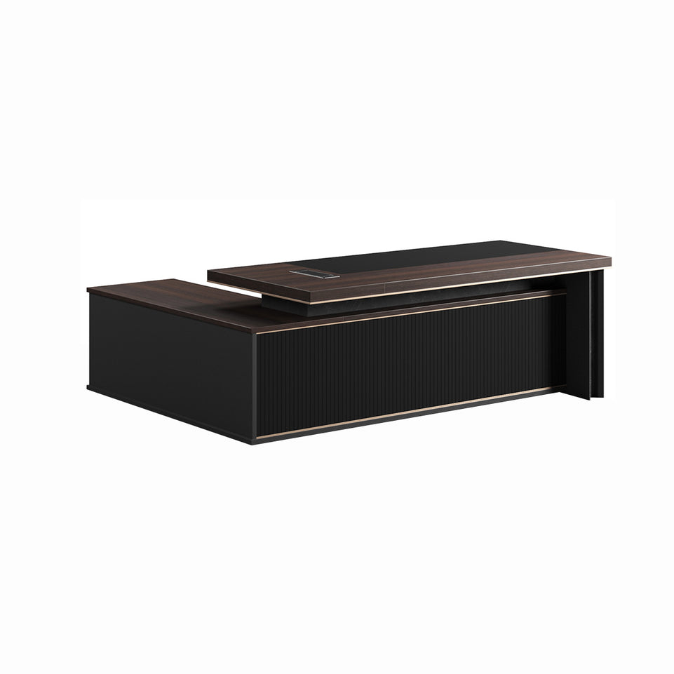 Sophisticated Executive Desk with Side Cabinet LBZ-2068