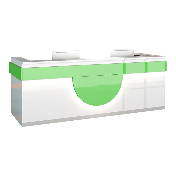 Modern and Stylish Reception desk, Light wood grain color  JDT-7247