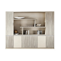 Light Luxury Boss Desk With Private Partition Storage Single Cabinet Two colors Design LBZ-1021