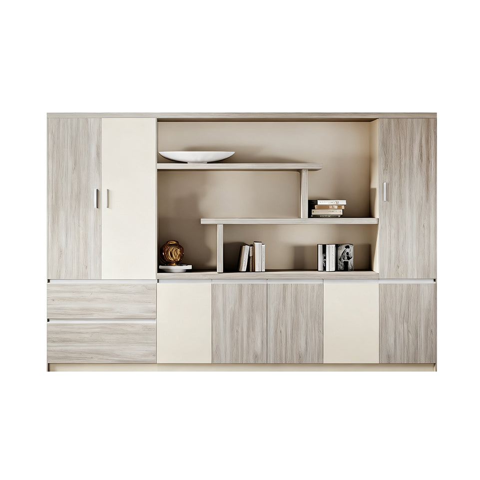 Light Luxury Boss Desk With Private Partition Storage Single Cabinet Two colors Design LBZ-1021