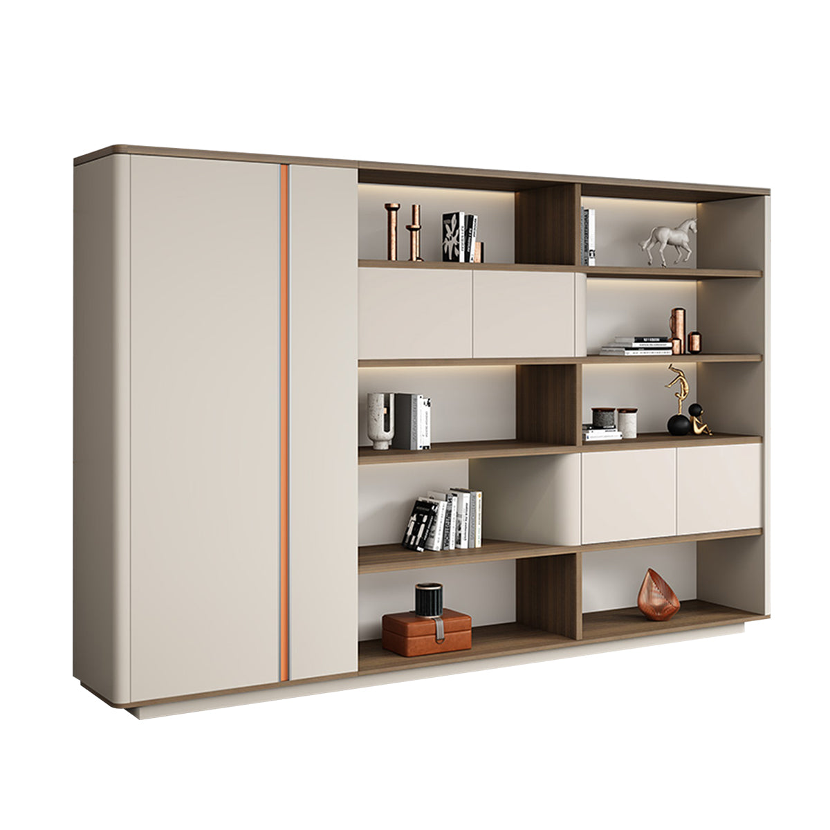 Classic Executive Desk Set Modern Office Computer Desk and Chair Ensemble LBZ-1034