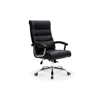 Rotating Ergonomic Brown Office Chair with Adjustable Height and Armrests for Office and Home BGY-1062