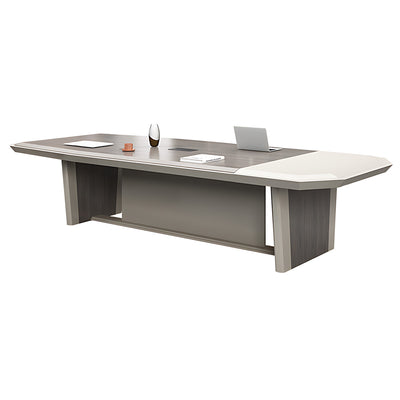 Luxurious Asymmetrical Two-Tone Conference Table for Modern Offices and Meeting Rooms HYZ-2114