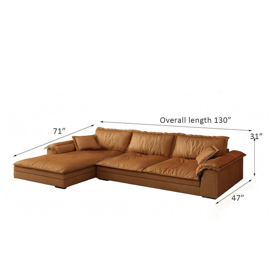 Italian Simple Sofa Multi Person Brown Recliner BSF-2001