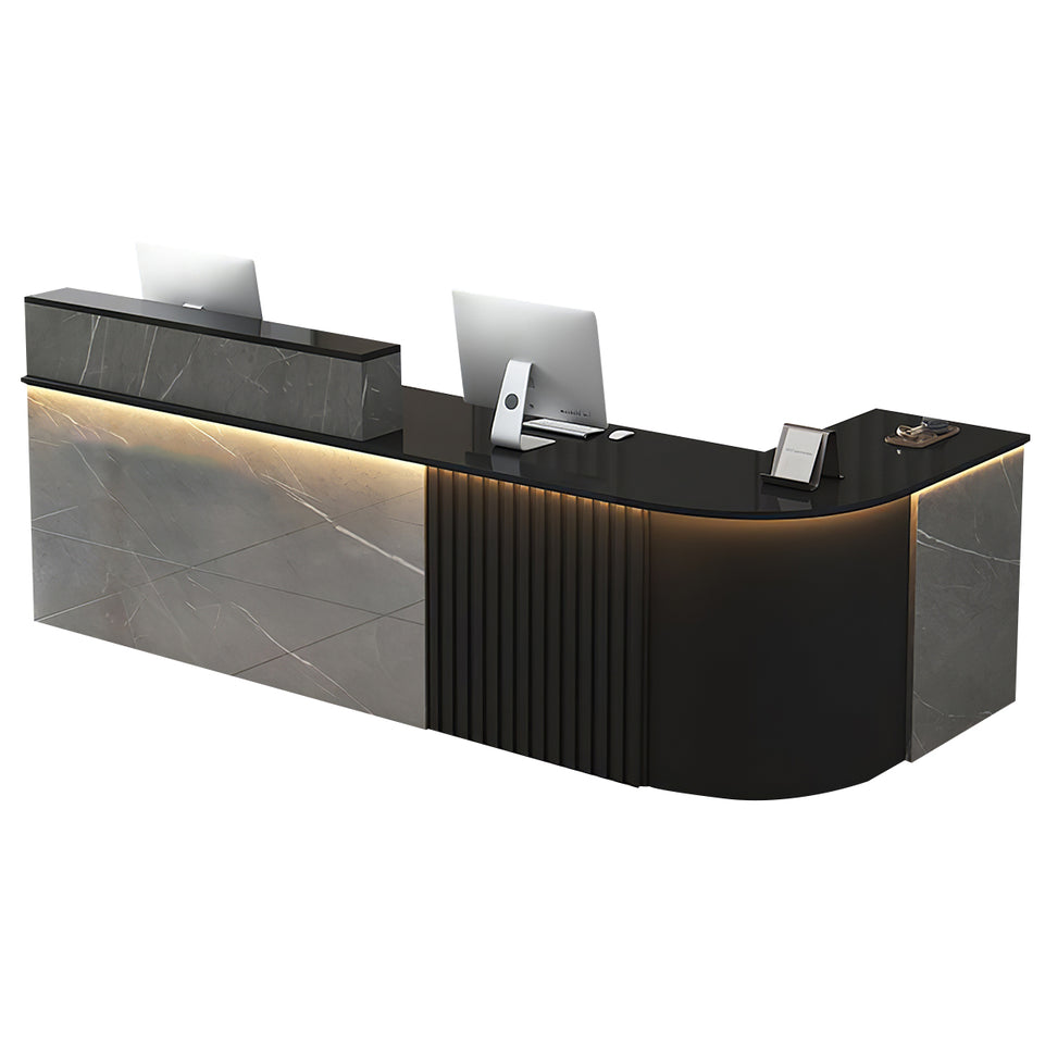 L-shaped Office Small Reception Desk Store Counter JDT-2117