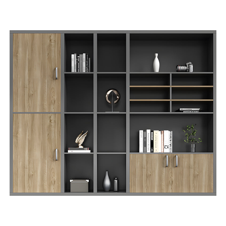 Executive Desk For Work Office Desk With side cabinet For PC With Vent Curtain Board with Wiring BOX LBZ-1073