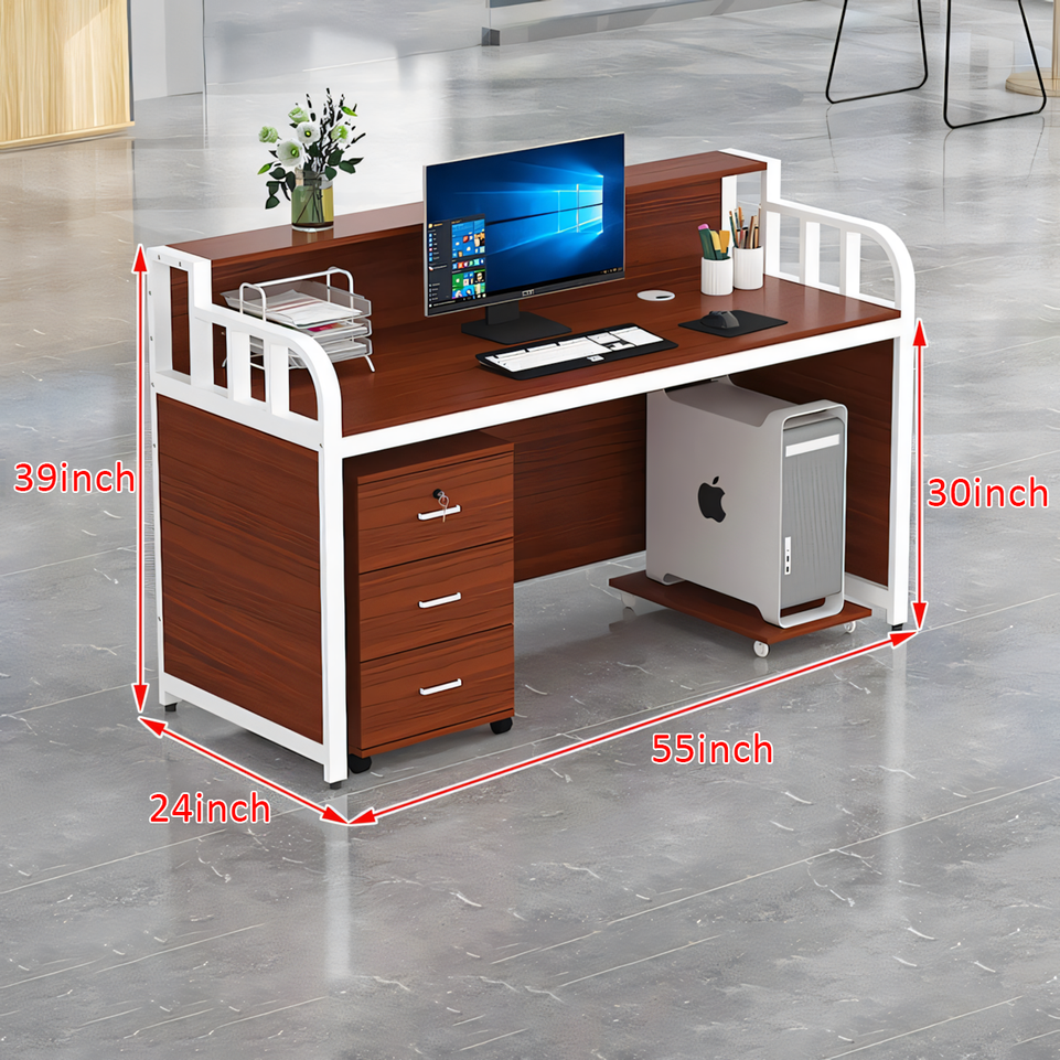 Modern Single Desk with Partition - Ideal for Offices and Workstations BGZ-020