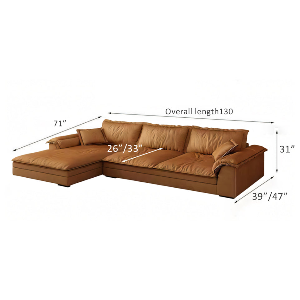 Italian Simple Sofa Multi Person Brown Recliner BSF-2001