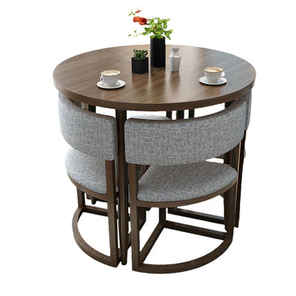 4-Seater Reception 31" Table and Chair Set with Space-Saving Design JDZH-2021