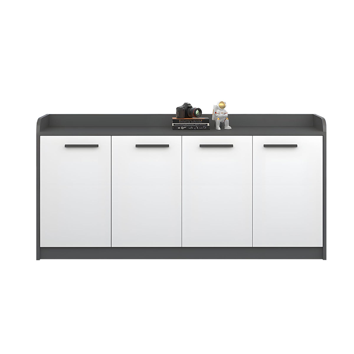 Premium Wooden Floor-Standing Office Tea Cabinet With Lockable Drawers And Spacious Storage For Office Essentials CWG-2163