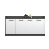 Premium Wooden Floor-Standing Office Tea Cabinet With Lockable Drawers And Spacious Storage For Office Essentials CWG-2163