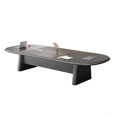 Sleek Conference Table with Hidden Cable Management and Reinforced Legs for Modern Offices and Meeting Rooms HYZ-2116