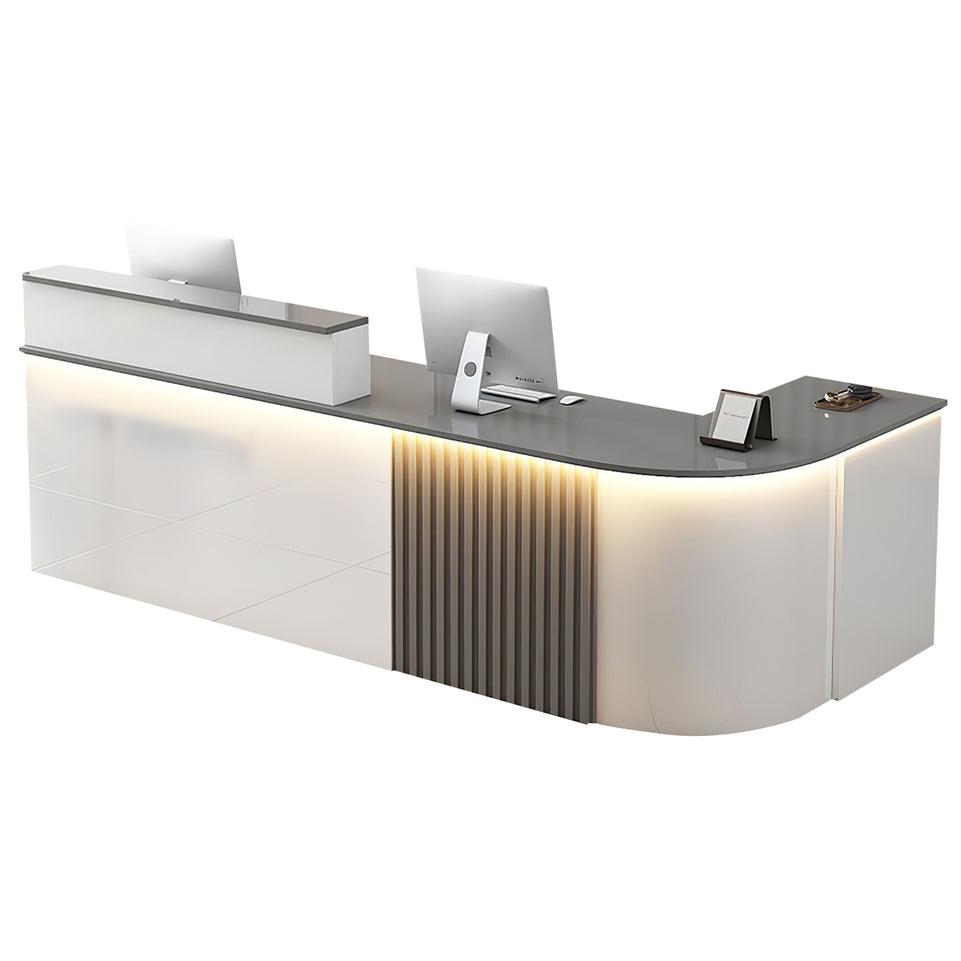 L-shaped Office Small Reception Desk Store Counter JDT-2117