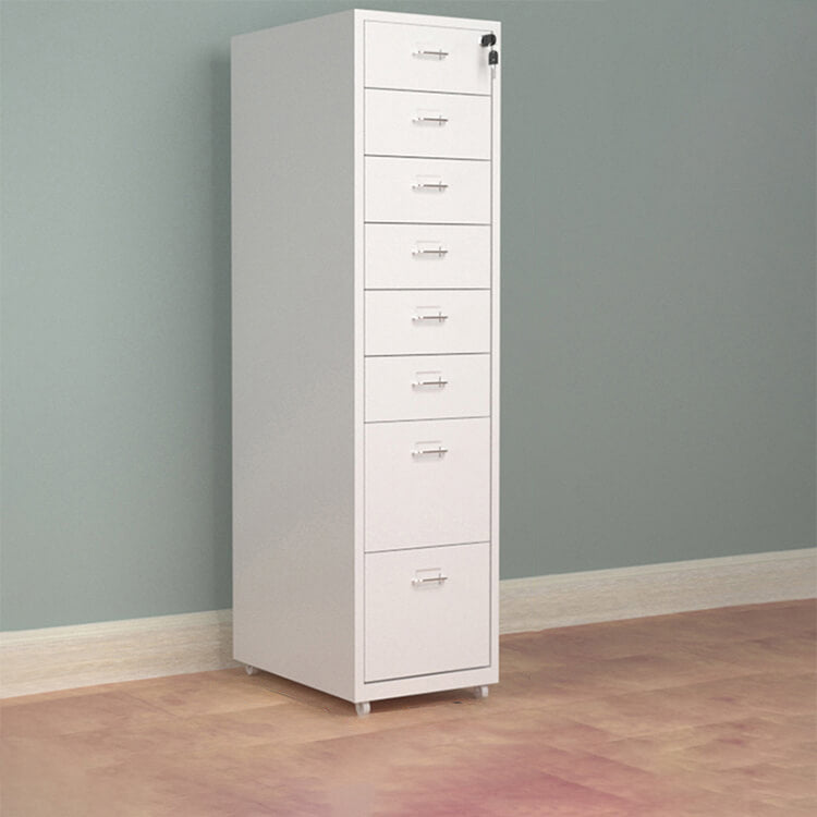 Grey Modern Metal Office Cabinet with Lockable Drawers for Files and Storage WJG-725-15（Sale Event）