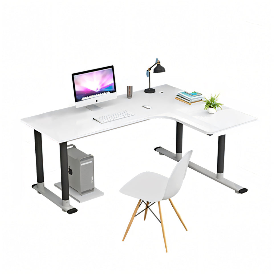 L-Shaped Corner Desk - Modern, Space-Saving Home Office Solution HD-206