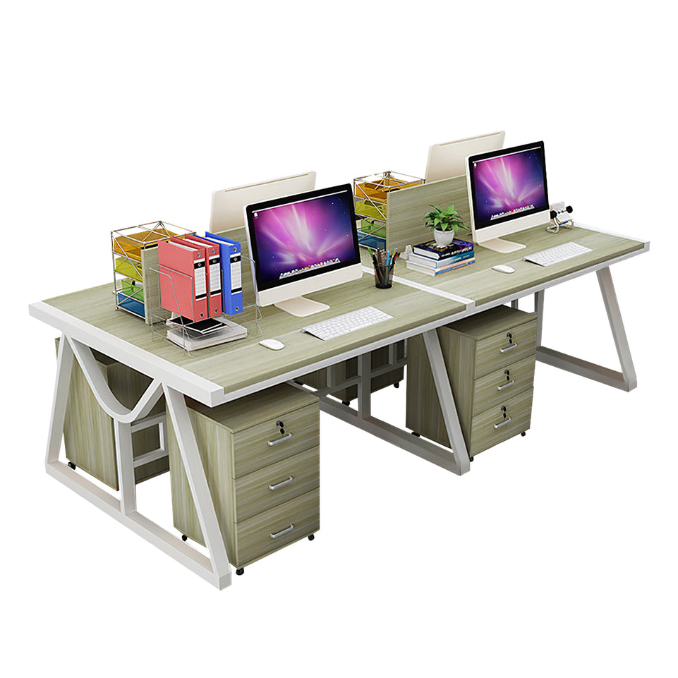 Minimalist Face-to-Face Office Desk with Mobile Storage Cabinet BGZ-2020
