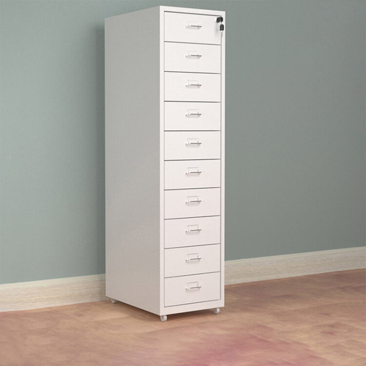 Grey Modern Metal Office Cabinet with Lockable Drawers for Files and Storage WJG-725-15（Sale Event）