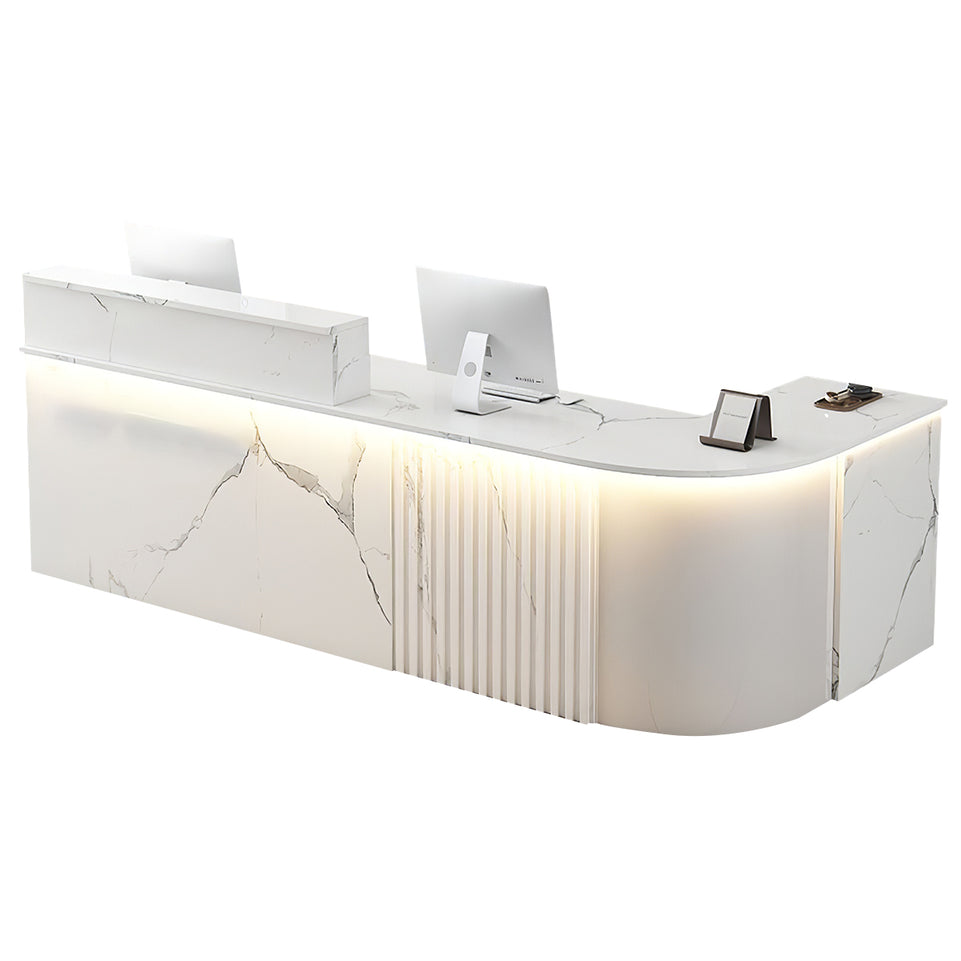 L-shaped Office Small Reception Desk Store Counter JDT-2117