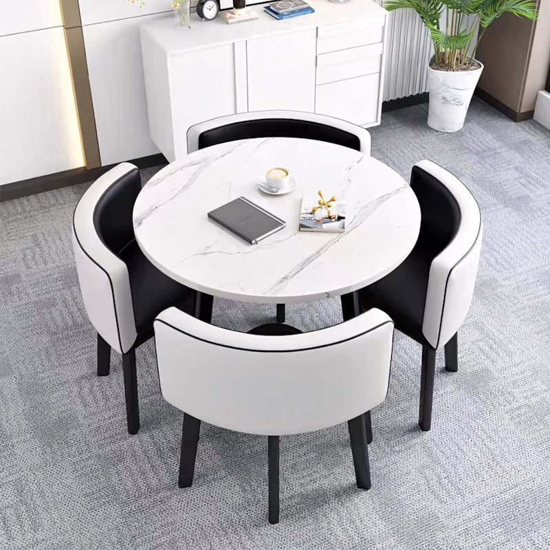 Modern Minimalist Style Small Meeting Table and Chair Set JDZH-009