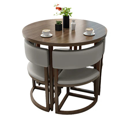 4-Seater Reception 31" Table and Chair Set with Space-Saving Design JDZH-2021