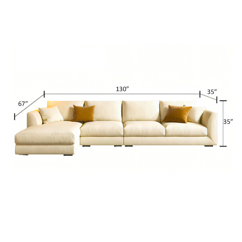 Modern Minimalist Sisal Fabric Sofa Chaise Lounge BSF-2007