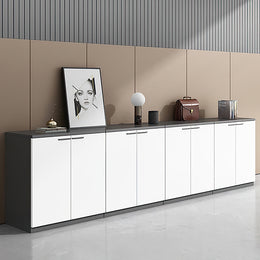 Office partition cabinet black and white storage cabinet WJG-1011