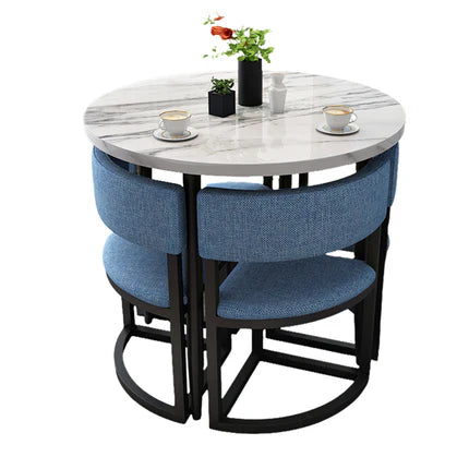 4-Seater Reception 31" Table and Chair Set with Space-Saving Design JDZH-2021