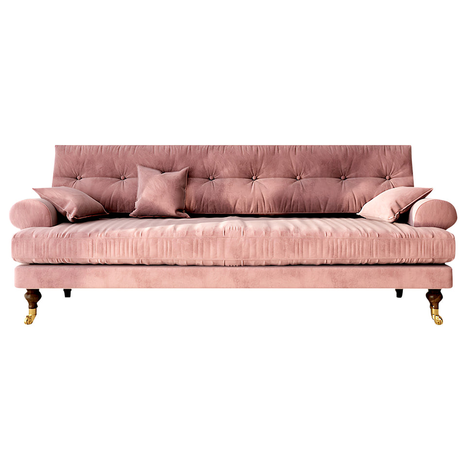 Vintage Velvet Sofa with Armrests for Living Rooms & Hotels BSF-14 (In Stock)