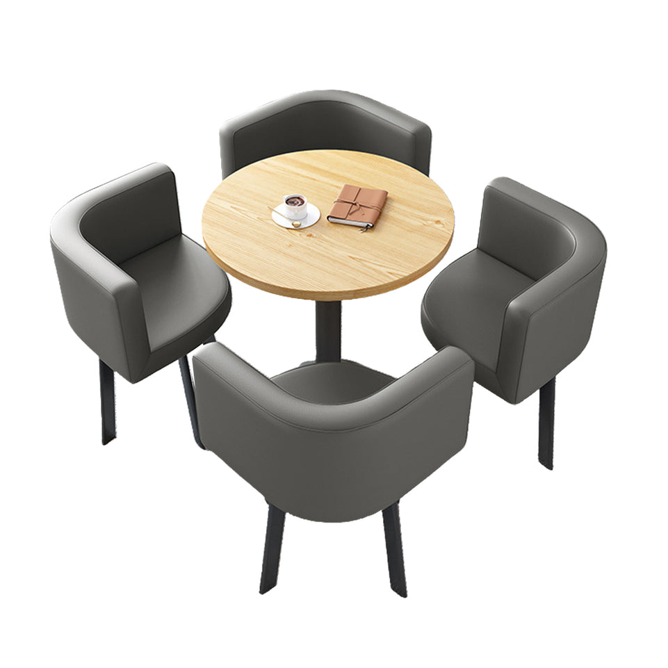 Reception Table with 4 Chairs for Small Cafés or Waiting Areas JDZH-2022