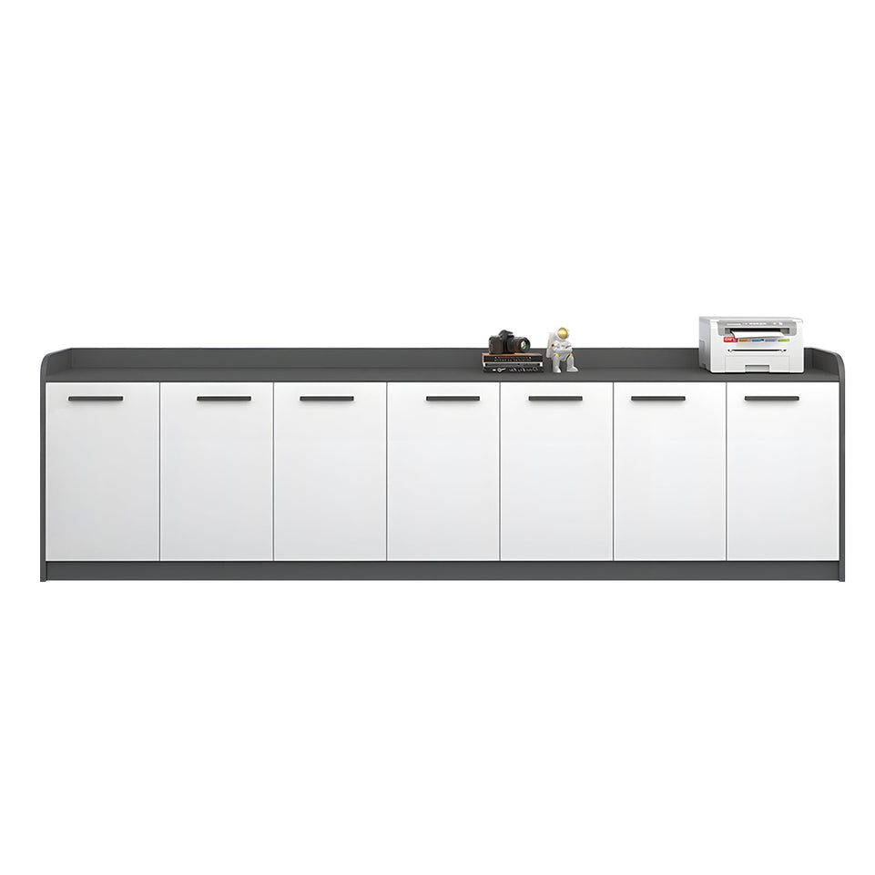 Premium Wooden Floor-Standing Office Tea Cabinet With Lockable Drawers And Spacious Storage For Office Essentials CWG-2163