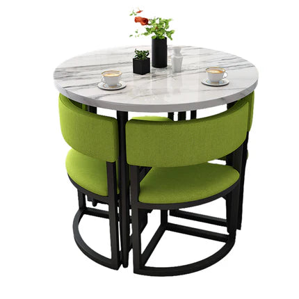 4-Seater Reception 31" Table and Chair Set with Space-Saving Design JDZH-2021