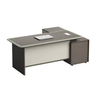 Premium Spacious Office Desk Aluminum Edge Scratch Resistant Lockable Drawers BGZ-2061