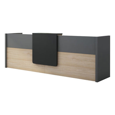 Rectangular Front Desk with Drawers and Cabinet for Office and Salon JDT-1099