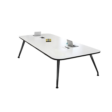 Curved Conference Table with Cable Management & Lumbar Support for Meeting Room