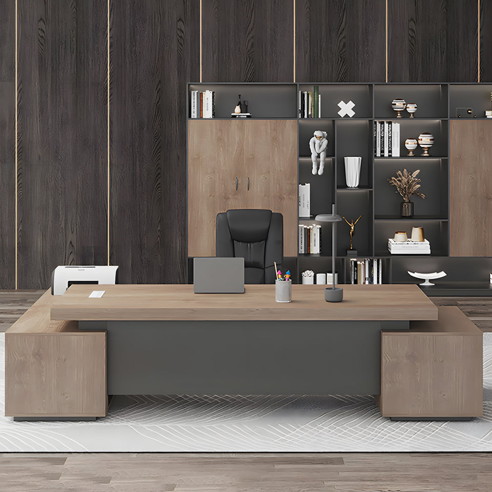 Solid wood boss desk simple modern president manager large desk LBZ-10129