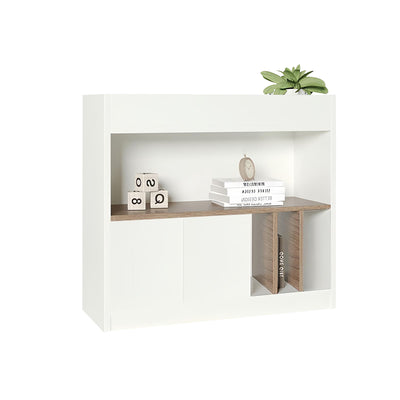 Modern Wooden Office Cabinet with File Storage and Multi-Functional Shelving for Workstations CWG-2172