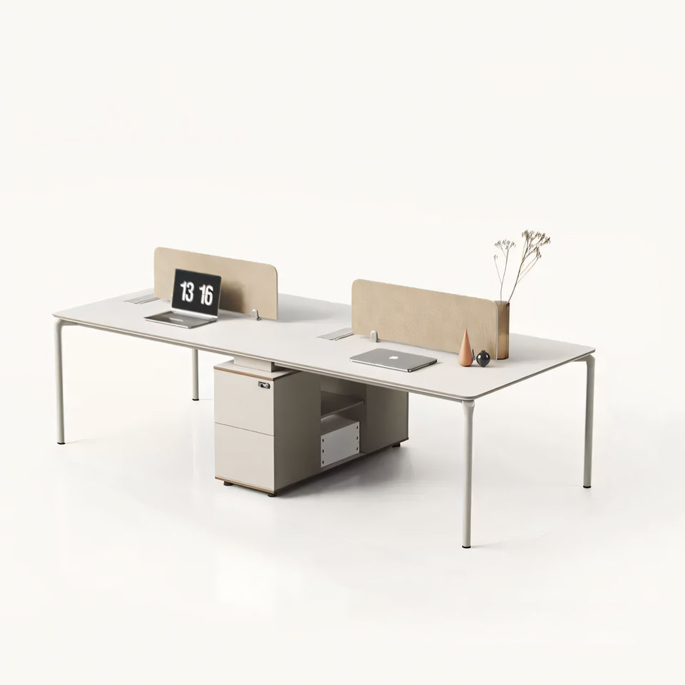 Creative staff desk simple modern workstation staff office white company table YGZ-1021