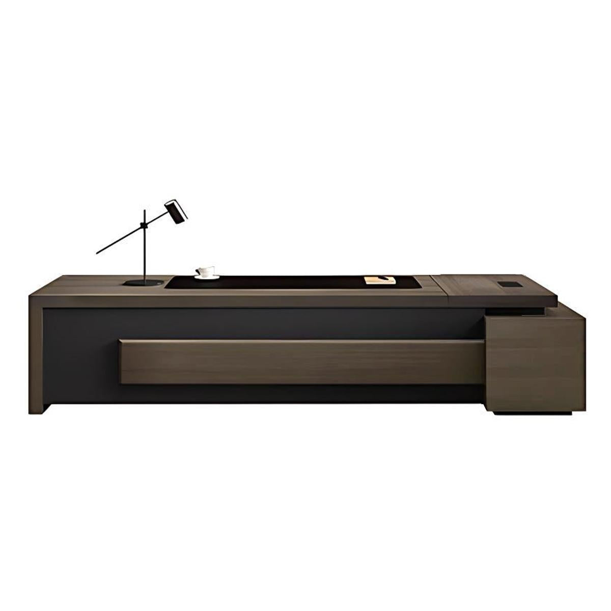 Refined Modern Executive Desk With Secure Storage And Cable Management LBZ-2175